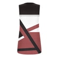 thumbnail image 5 of QQAMB Tank Top for Women Color Block Square Neck Sleeveless Tank Top Summer Loose Fashion Blouse Wine L, 5 of 5