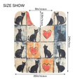 thumbnail image 5 of Yayeee Bath Rug for Bathroom Floor Non Slip Contour Fluffy Soft Absorbent Mat, 20"x24", Cats and Hearts, 5 of 7