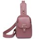 thumbnail image 1 of Bolso de pecho para mujer, riñonera, bolsos de mensajero de moda, bolsillo en la cintura del pecho (púrpura), 1 of 6