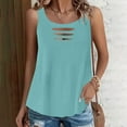 thumbnail image 2 of Summer Tank Tops For Women Cut Out Croped Sleeveless Top Round Neck Causal Camisole Pure Bassic Tunic Tanks Sexy Trendy Holiday Beach Party Vest 2025, 2 of 7
