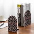 thumbnail image 5 of Lsque Retro Floral Printed Wood Bookends,Non-Skid Bookend for Shelves,Heavy Duty Support Bookends,Non-Slip Foam Pads for Office, Home, and Library,1 Pair, 5 of 8