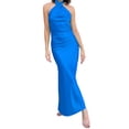 thumbnail image 5 of Douhoow Women Halter Neck Long Dresses Summer Solid Color Backless Dress Party One Piece Dress, 5 of 8
