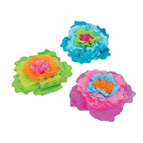 Hibiscus Flower Centerpeice (3Pc) - Party Decor - 3 Pieces