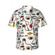 thumbnail image 1 of Fotbe Aabstract Eyes Camisa Hawaiana para Hombre Unisex – Camisa Casual de Verano con Botones de Manga Corta de Algodón y Lino,3X-Large, 1 of 7