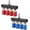 Red and Blue (2PCS), variant on 4-Way Straight Air Manifold Splitter, Line Type Air Compressor Splitter with 4 Couplers and 1/4" MNPT Plug,1/4 Inch NPT Air Fittings