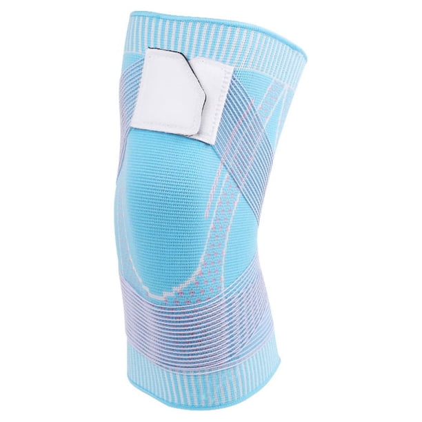 Seitruly Rodillera de nailon, Flexible, lavable, elástica, transpirable, de punto, para correr, culturismo, escalada, gimnasio, soporte, azul S Type3 NO3