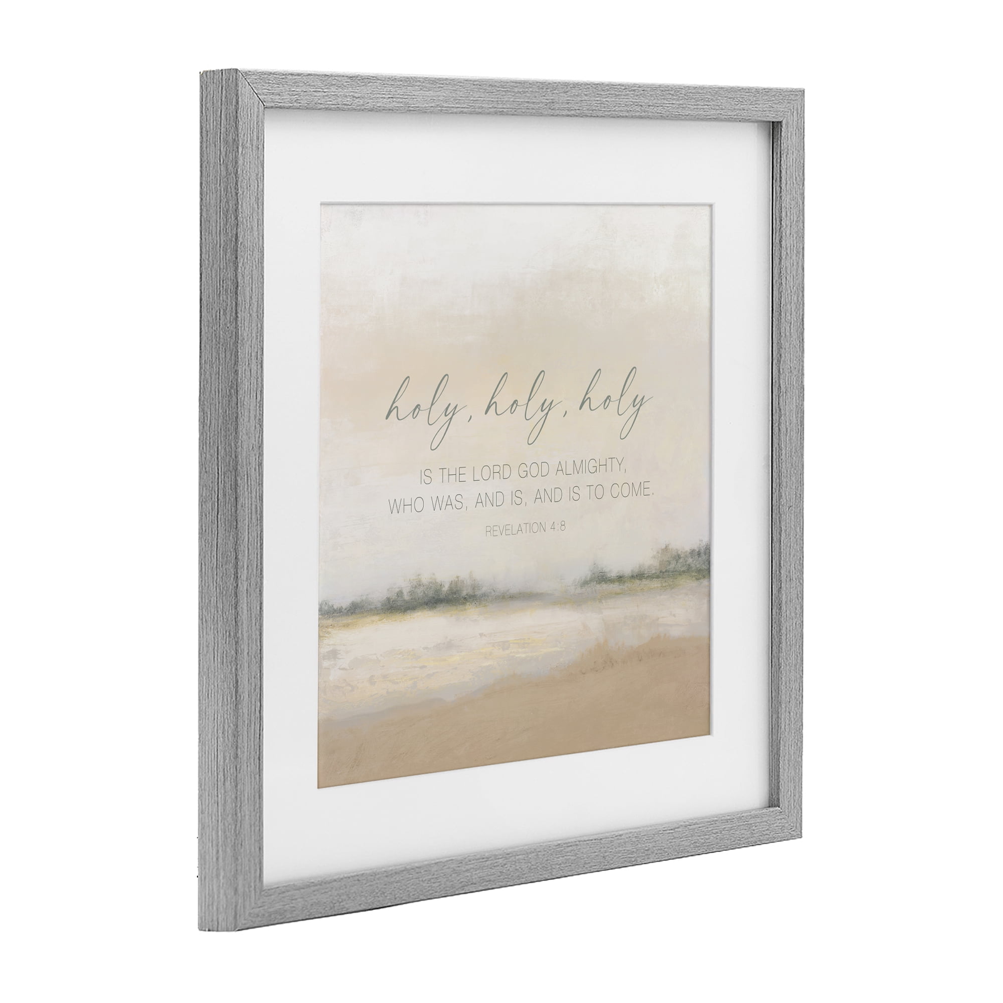 Stupell Industries Holy Revelation Proverb Gray Framed Print Under Glass, design by John Spaeth