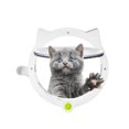thumbnail image 4 of Puerta para perros y gatos, cuatro orificios para mascotas, suministros para mascotas que controlan la dirección de entrada y salida, 4 of 6