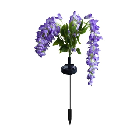 Solar Lights Outdoor for Garden Decor Solar Flower Lights Waterproof Wisteria for Pathway Yard Patio Decoration Gardening Gifts for Women