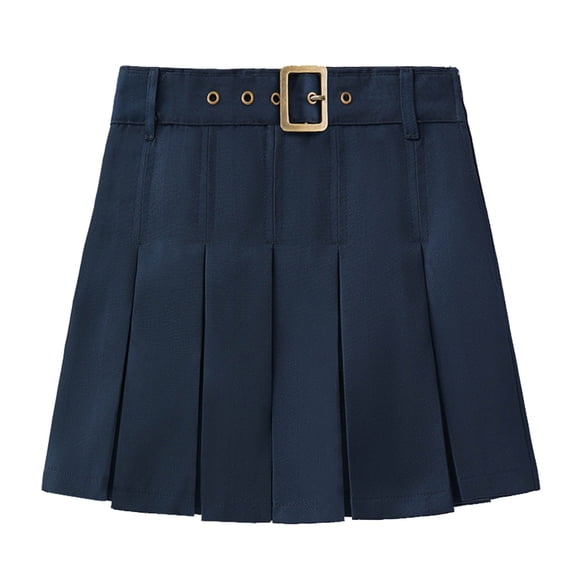 Edvintorg School Uniform for Girls Elastic Waisted Pleated Mini Short Skirt Tendy Teen Clothes for Girls Size 5-15