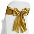 thumbnail image 3 of Lann's Linens - 30 Elegant Satin Wedding/Party Chair Cover Sashes/Bows - Ribbon Tie Back Sash - Gold, 3 of 4
