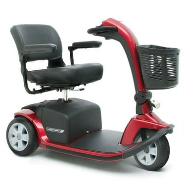 Pride VICTORY 10 Pride 3-wheel Electric Mobility Scooter SC610 - RED