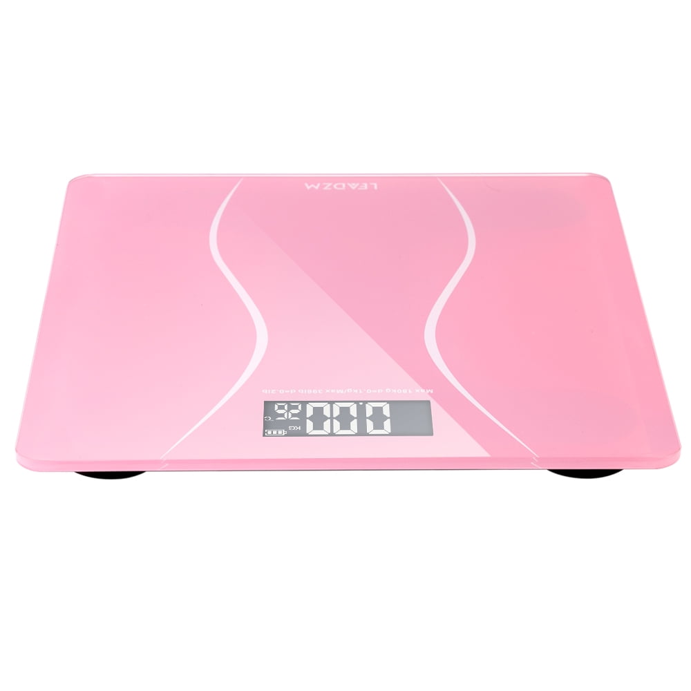 LIMICAR Body Weight Scale, Pink Bath Scales for weight, Personal Scale  Digital Body Weight with Large Backlit Display Bathroom, Ultra Slim Waist  Pattern (Pink) 