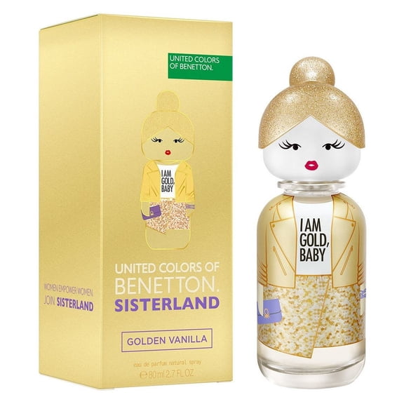 Benetton Ladies Sisterland Golden Vanilla EDP Spray 2.7 oz Fragrances 8433982025624