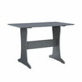 thumbnail image 5 of Linon Sibert Corner Storage Dining Nook, Table and Bench Set - Gray/Light Gray Faux Leather, 5 of 9