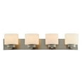 thumbnail image 6 of Design House Dove Creek Classic 4 Light Satin Nickel Dimmable Vanity Light with Frosted Glass Shades, 6 of 17