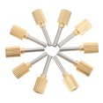 thumbnail image 1 of DEEPCRAFF 10Pcs Steel Caulk Nozzle Tips Golden Reusable Finishing Tool for Precise Joint Filling, 1 of 7