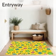 thumbnail image 3 of ODIKA 2'x3' Machine Washable Non-Slip Area Rug, Bright Play with Fun Alphabet Characters and Number Graphics High Traffic Rug, Yellow, 699389, 3 of 7