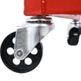 thumbnail image 3 of Shininglove 1500LB Motorcycle Engine Dolly - Heavy Duty ATV/UTV Engine Stand w/4×360° Swivel Wheels, Adjustable Width (18"-25.6"), Rubber Pads & Tie-Downs for Repair Shops, 3 of 7