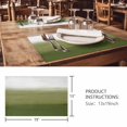 thumbnail image 3 of Placemats Set of 6, Sage Green Ombre Woven Placemat, Linen Place Mats for Kitchen/Dining Tables, Modern Abstract Art Texture Washable Table Mats for Party, 3 of 8