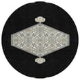 thumbnail image 2 of Addison Rugs Chantille Indoor/Outdoor Traditional Vintage Black Washable Round Rug, 8' x 8', 2 of 6