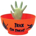 thumbnail image 1 of Halloween Animated Prop Decoration: Monster Hand in Orange Bowl, 1 of 2