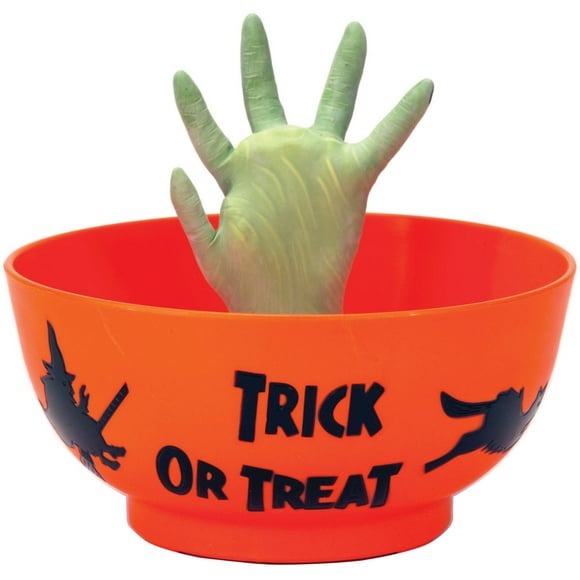 Halloween Animated Prop Decoration: Monster Hand in Orange Bowl