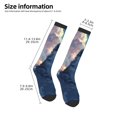 thumbnail image 4 of Vsdgher Cloud Wolf Print Thigh High Socks Extra Long Stretchy Sock Women Over Knee High Opaque Stocking Daily Wear, 4 of 5