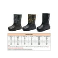 thumbnail image 2 of Woobling Mens Comfort Rain Boots Cold Weather Warm Round Toe Winter Shoe Casual Work Shoes Blue 8.5, 2 of 5