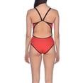 thumbnail image 5 of Arena Team Stripe Super Fly Back One Piece FL Women (32, red black), 5 of 6