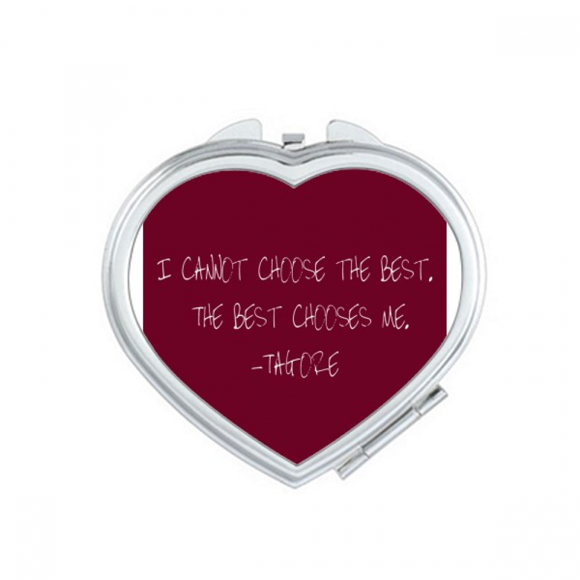 Qoutes Healing Sentences Best Choose Me Mirror Travel Magnification Portable Handheld Pocket Makeup