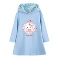 thumbnail image 4 of Vestido con capucha de longitud media para niños de Hello Kitty, vestido de manga larga con estampado de dibujos animados para niñas, ropa para niños, falda acampanada de estilo occidental, 4 of 5