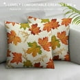 thumbnail image 3 of HENGT  Fall Maple Leaves Lumbar Decorative Pillow Cover, Autumn Farmhouse Rustic Porch Patio Outdoor Pillowcase, Thanksgiving Seasonal Sofa Couch Cushion Case Home Decor, 3 of 5