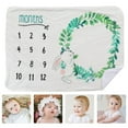 thumbnail image 2 of 1pc Baby Milestone Blanket Newborn Monthly Milestone Blanket Photo Prop, 2 of 9