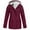 #1-Wine, variant on Womens Fall Fashion Jackets Fuzzy Lined Jacket Zipper Hoodie Drawstring Windbreaker Jacket Hooded Raincoat Outwear