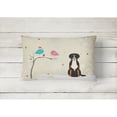 thumbnail image 2 of Caroline's Treasures BB2509PW1216 Christmas Presents between Friends Greater Swiss Mountain Dog Canvas Fabric Decorative, 2 of 3