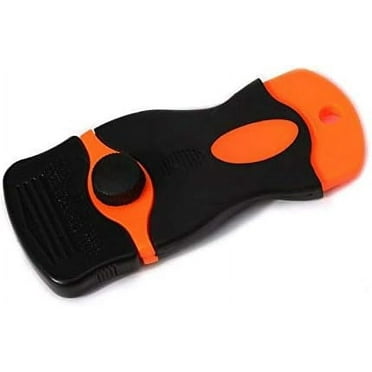 Plastic Scraper Car Sticker Remover Glass Glue,Paint,Adhesive Remover Tool for Scraping Labels and Decals Sticker from Glass, Windshields (Black)