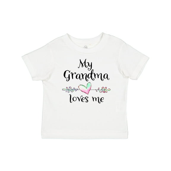 Inktastic My Grandma Loves Me Heart Grandchild Boys or Girls Baby T-Shirt