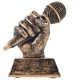 thumbnail image 1 of Miangastore Trophée Microphone Trophée Sculpture en Résine Décoration Maison, 1 of 9
