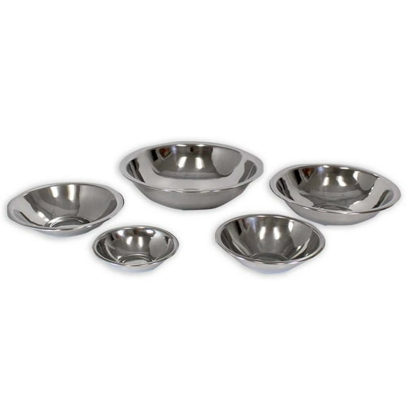 KITCHEN DIVA 5 Piece Stainless Steel Mixing Bowls Set | Varied Sizes, Space-Saving, Rust-Proof | Perfect for Mixing, Storing, Serving | Ideal Gift for New Homes, Brides