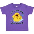 thumbnail image 3 of Inktastic Life's Ducky 3rd Birthday Boys or Girls Toddler T-Shirt, 3 of 5