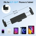 thumbnail image 2 of EEEkit 2-in-1 Car Tablet Phone Mount for Dashboard & Windshield, 360°Rotation Suction Holder for 4.7"-12.9"Devices, Black, 2 of 7