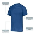 thumbnail image 1 of Augusta sportswear Boy's Attain Wicking Two Button Baseball Jersey, 1 of 5