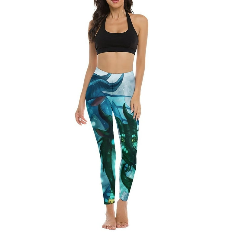 Dragon Wings Of Fire Women's Yoga Pants High Waisted Tummy Control