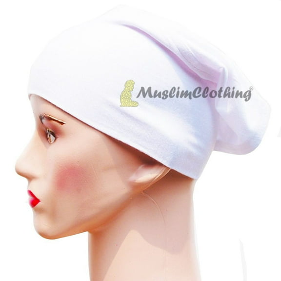 MuslimClothing® White Women's Pull-over Underscarf for Scarves Hijabi Muslim Veil One-Size