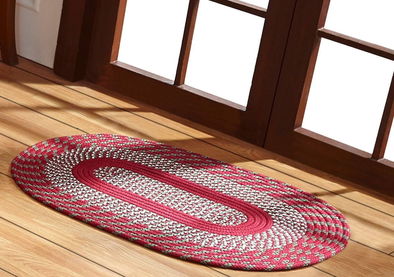 Newport Braided Rug 22X40 Barn Red