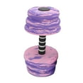 thumbnail image 3 of Mancuerna acuática, barra acuática, flotador, equipo portátil de entrenamiento de natación, mancuerna acuática de EVA para adultos, mujeres y hombres. Rosa púrpura, 3 of 8