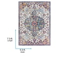 thumbnail image 3 of Livabliss Harput Vintage Medallion Area Rug,5'3" x 7'3",Dark Blue, 3 of 9