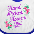 thumbnail image 4 of Inktastic Handpicked Flower Girl for Wedding Girls Baby Bib, 4 of 4