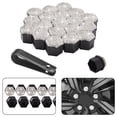 thumbnail image 2 of Sleek Design White Plastic and Rhinestone Wheel Lug Cap Set of 20 Pieces, 2 of 2